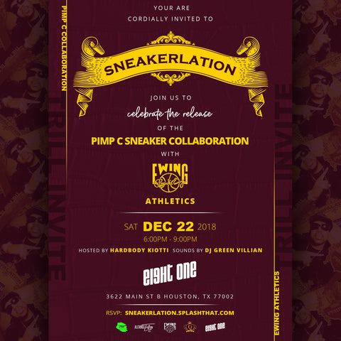 Pimp C Ewing Athletics Sneaker Release Party Houston