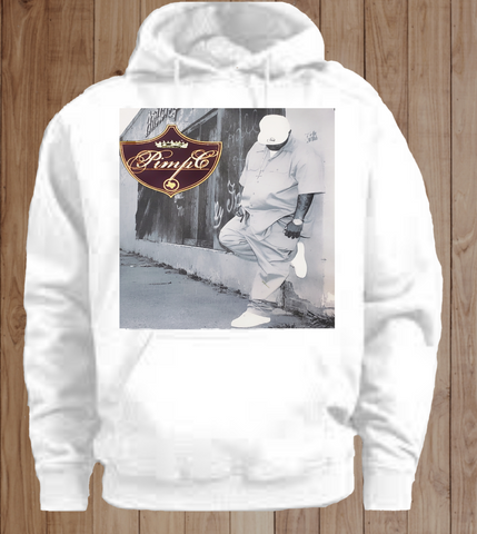 White Pimp c Down For Mine Hoodie