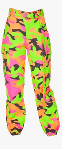 Neon camflouge pants