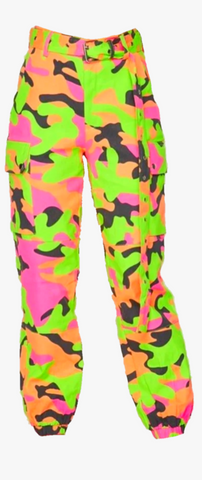 Neon camflouge pants