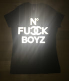 No F*ck Boyz - Glow In the Dark Black reflector T-shirt