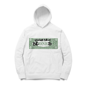 White Pocket Full of Stones Hoodie